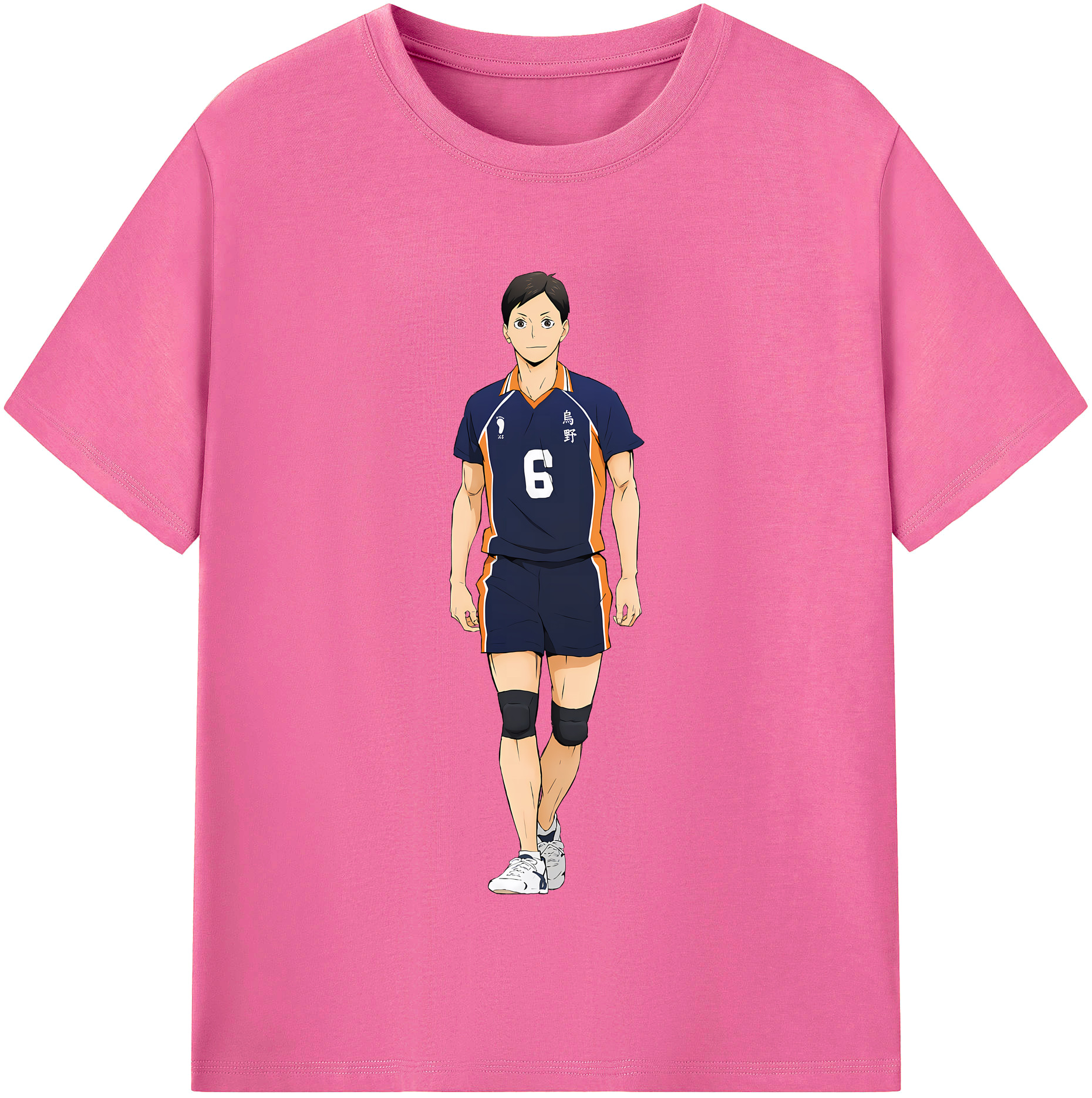 （画像用） ハイキュー!! Haikyu!! レディースカジュアルプリントTシャツ（綿100％）